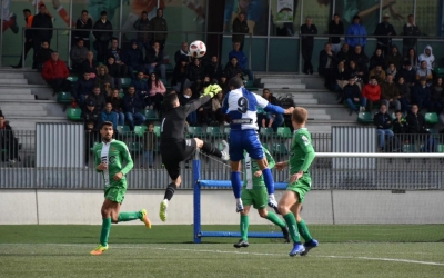 Moment de la rematada d'Arturo que ha suposat l'1-1 | Críspulo Díaz